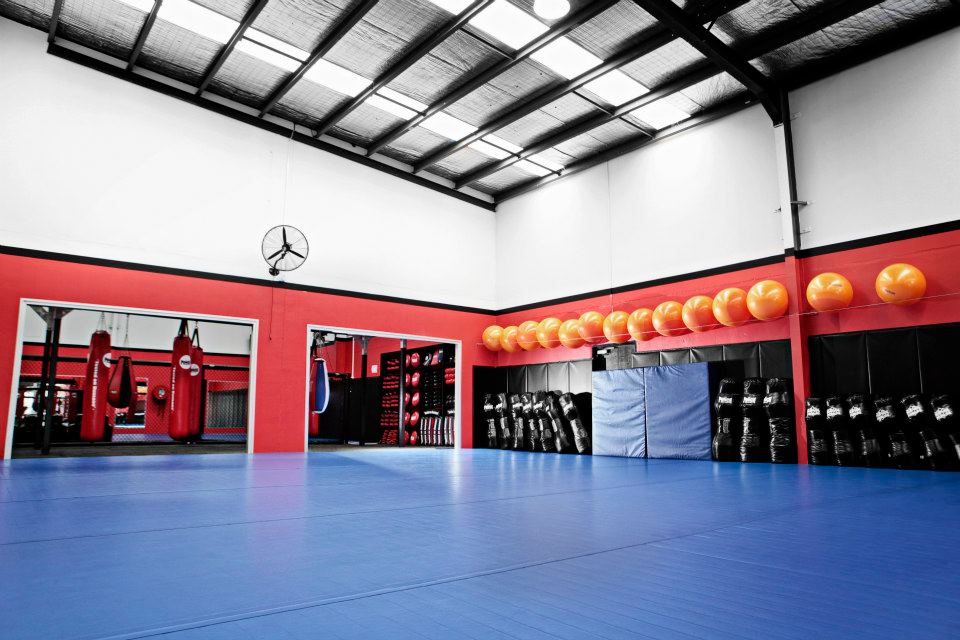 Bright matted training floor where our junior classes run